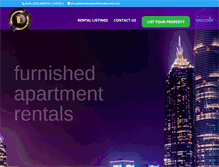Tablet Screenshot of downtownfurnishedrentals.com